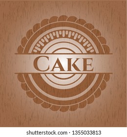 Cake wooden emblem