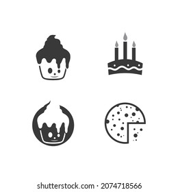Cakes and Bakery icon logo design food vector bread vector, and symbol and icon food