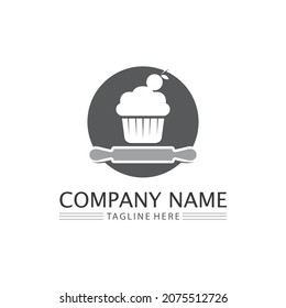 Cakes and Bakery icon logo design food vector bread vector, and symbol and icon food