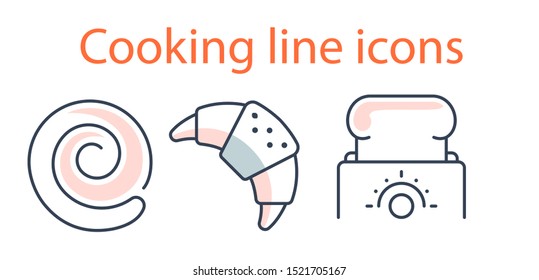Cakes and Cupcakes line icon