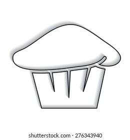 cakes icons vector illustration with shadow