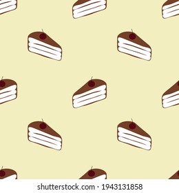 Ilustración vectorial de tortas sin soldadura.Ideal para textiles, tejidos, papel envolvente y cualquier impresión.Eps10