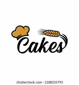 Cakes premium quality design logo, cakes logo, cakes vector, cakes lettering logo