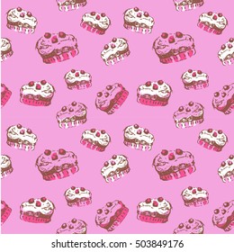 cakes seamless pattern 