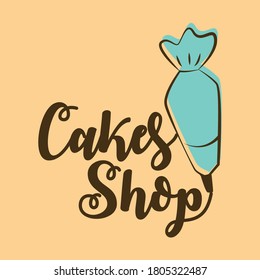 cakes shop_logo design. is the graphic arts,refers to pre-made images used to illustrate any medium. 