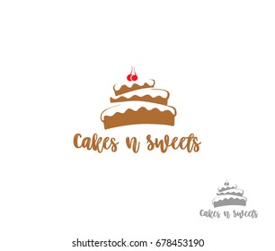 Cakes and sweets icon, celebration and togetherness, vector illustration