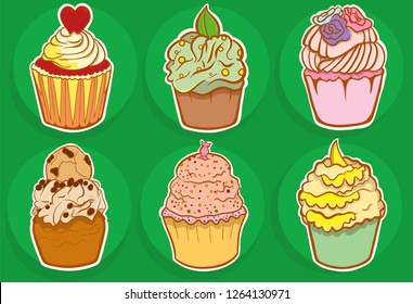 cakes tasty bright
