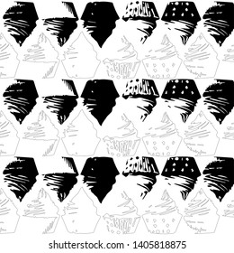 cakes vector illustration background art