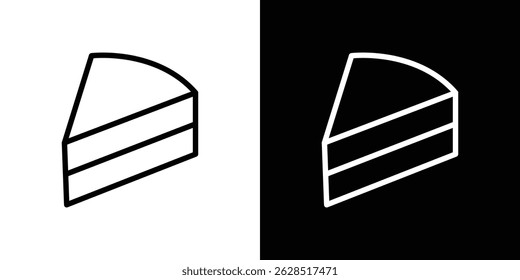 Cake-slice icon vector for web, computer and mobile apps