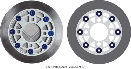 Cakram Motorcyle in vector file Eps
