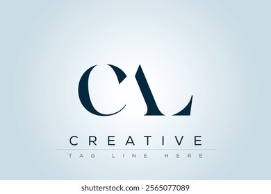 CAL abstract letter logo design. This logo is designed by three abstract letters.