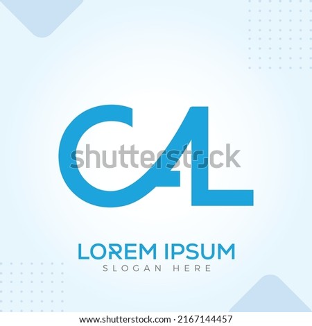 CAL LAC CA Logo Template In Modern Creative Minimal Vector Design