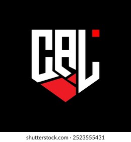 Design abstrato do logotipo da letra CAL. Design exclusivo da CAL. CAL.
