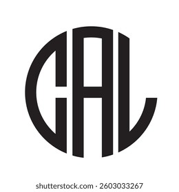 CAL modern elegance and creative logo design .CAL luxurious alphabet design . CAL letter initial logo design.
