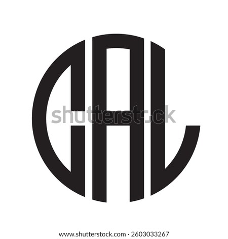 CAL modern elegance and creative logo design .CAL luxurious alphabet design . CAL letter initial logo design.