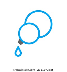 Calabash icon duotone blue grey colour style chinese new year vector element and symbol perfect.