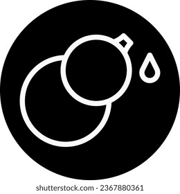 Calabash icon rounded white colour chinese new year vector element and symbol perfect.