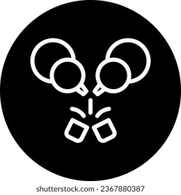Icono de calabash color blanco redondeado elemento vectorial de año nuevo chino y símbolo perfecto.