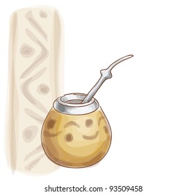 Calabash. Vector illustration.