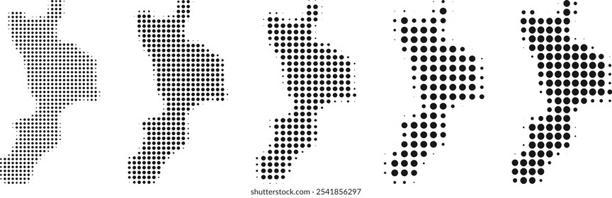 Calabria Italy map halftone in different sizes.eps
