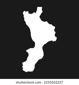 Calabria Map. Region of Italy. Vector illustration.