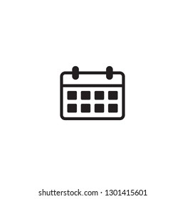 Calaendar Icon Agenda Symbol Logo Template Stock Vector (Royalty Free ...