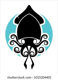 calamar logo sea food