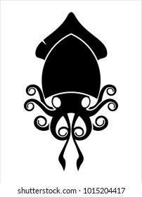 Calamar Logo Sea Food Stock Vector (Royalty Free) 1015204417 | Shutterstock