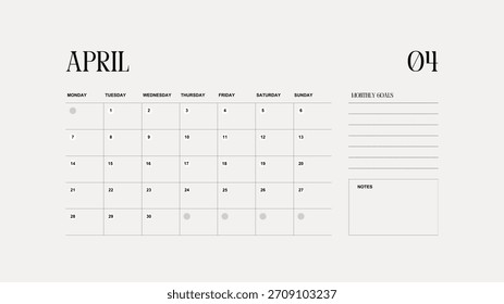 Calander 12 mes 2026 eps diseño de Vector