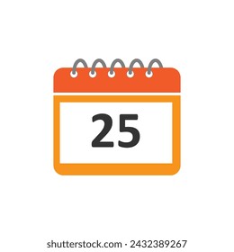 Calander Flat Vector Icon simple vector illustration on white background..eps