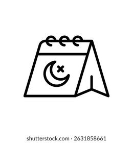 Icono de Vector de Calander ilustración de stock