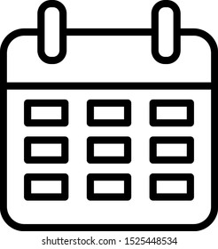 108 Calander icon Images, Stock Photos & Vectors | Shutterstock