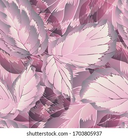 Calathea. Leaves. Vegetation. Seamless vector pattern with flowers. Hand drawing.