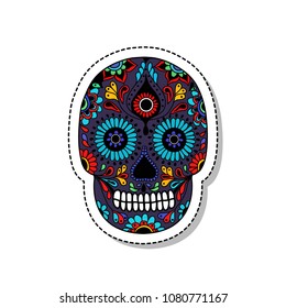 calavera doodle icon