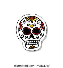 calavera doodle icon