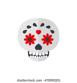 calavera icon. day of the dead. vector illustration