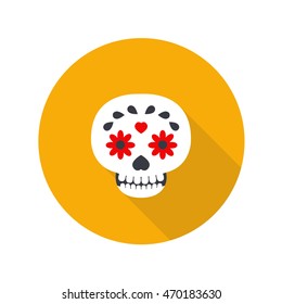 calavera icon. day of the dead. vector illustration