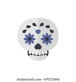 calavera icon. day of the dead. vector illustration