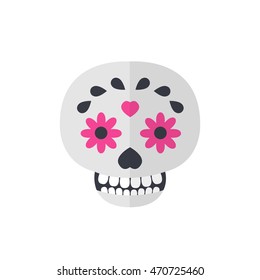 calavera icon. day of the dead. vector illustration