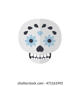 calavera icon. day of the dead. vector illustration