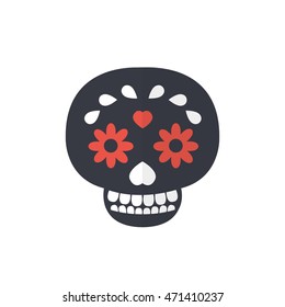 calavera icon. day of the dead. vector illustration