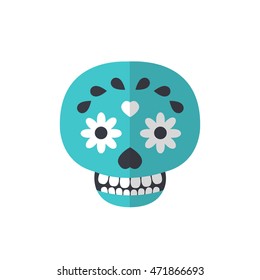 calavera icon. day of the dead. vector illustration