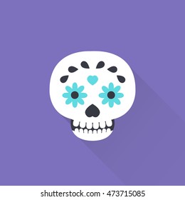 calavera icon. day of the dead. vector illustration