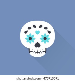 calavera icon. day of the dead. vector illustration