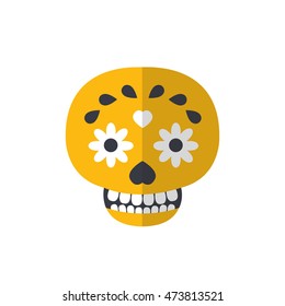 calavera icon. day of the dead. vector illustration