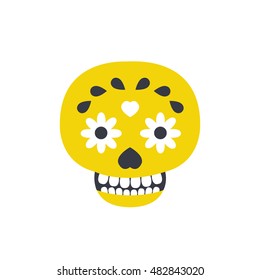 calavera icon. day of the dead. vector illustration