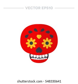 calavera icon. day of the dead. vector illustration