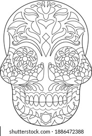 Calavera Mexican Culture Skull Demonstration Stock Vector (Royalty Free ...