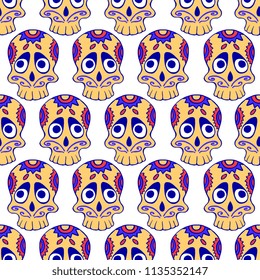 Calavera seamless pattern