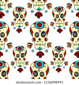 Calavera seamless pattern